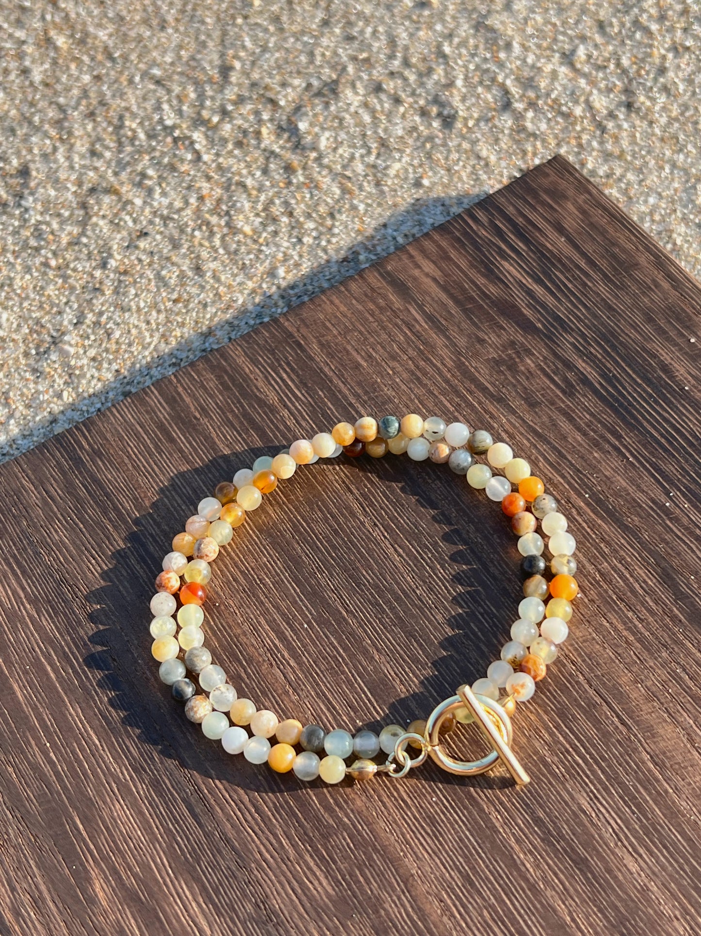 flower jade infinity bracelet