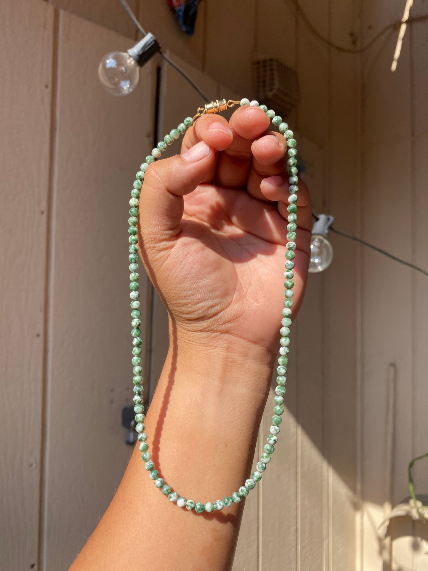 tree agate choker necklace